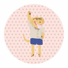 animal going to school cartoon theme elements N25
