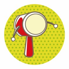 Baby rattle theme elements N44