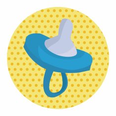 Baby pacifiers theme elements N29
