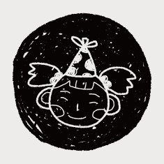 doodle birthday girl N7