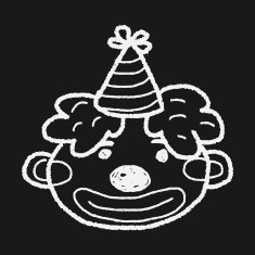 doodle clown N12