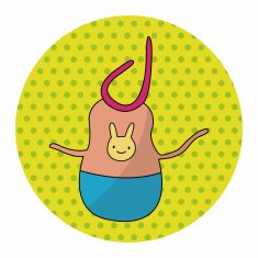 Baby bib theme elements N32