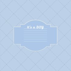 Baby boy shower card N5
