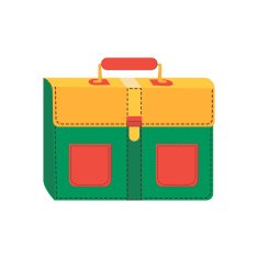 flat school bag N2