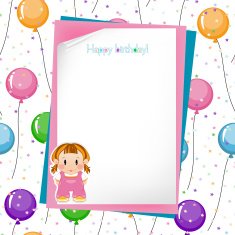 Seamless pattern of colored balloons and colorful stars tinsel N2