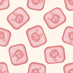 Baby bib seamless pattern