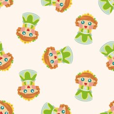 Royal theme princess seamless pattern