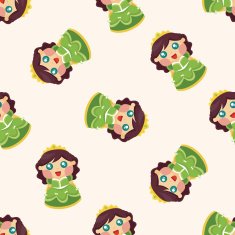 Royal theme princess seamless pattern N7