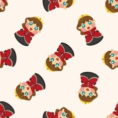 Royal theme princess seamless pattern N8