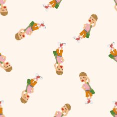 boy character seamless pattern N6