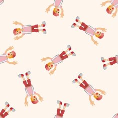 boy character seamless pattern N8