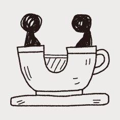 coffee cup play park doodle N3