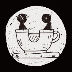 coffee cup play park doodle N5