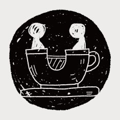 coffee cup play park doodle N6