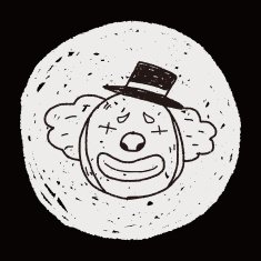 doodle clown N14