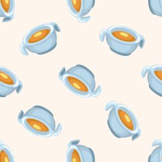baby bowl seamless pattern N2