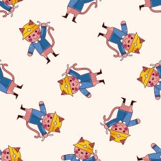animal worker cartoon sticker icon