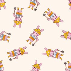 animal worker cartoon sticker icon N2