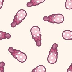 Baby rattle cartoon seamless pattern background