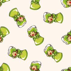Royal theme princess cartoon seamless pattern background