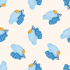 Baby clothes cartoon seamless pattern background N3