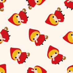fairytale princess cartoon seamless pattern background N12