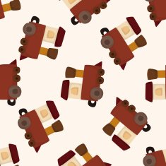baby toy cartoon seamless pattern background N12