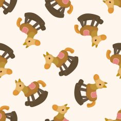 baby doll cartoon seamless pattern background
