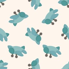 baby toy cartoon seamless pattern background N17