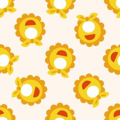 Baby bib cartoon seamless pattern background N4