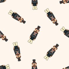 Toy Soldiers cartoon seamless pattern background N3