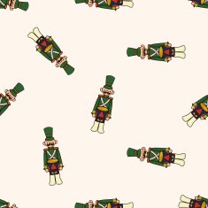 Toy Soldiers cartoon seamless pattern background N6