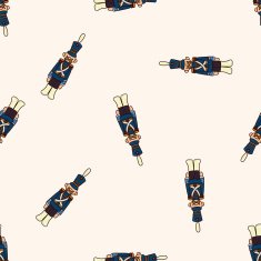 Toy Soldiers cartoon seamless pattern background N9