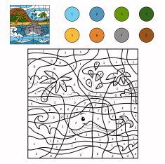 Color by number (whale)