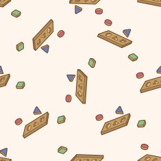 baby toy cartoon seamless pattern background N19