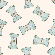 baby diaper them cartoon seamless pattern background N2