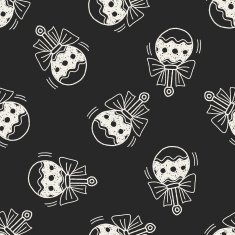 Doodle pyramid seamless pattern background