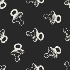 Doodle Nipple seamless pattern background