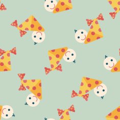 baby flat icon eps10 seamless pattern background