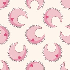 Baby bib cartoon seamless pattern background N9