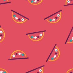 Baby crib hanging toy flat icon eps10 seamless pattern background N2