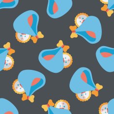 baby flat icon eps10 seamless pattern background N7