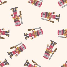 Toy Soldiers cartoon seamless pattern background N10