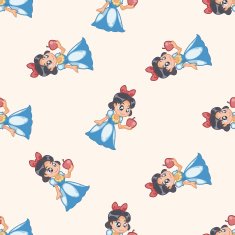 fairytale princess cartoon seamless pattern background N29