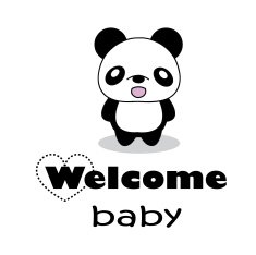 cute baby card vector illustration