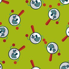 baby rattle flat icon eps10 seamless pattern background N14