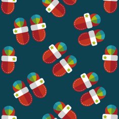 baby booties flat icon seamless pattern background N5