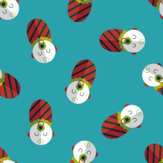 baby flat icon eps10 seamless pattern background N9