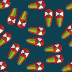 baby booties flat icon seamless pattern background N6