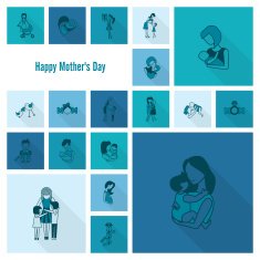 Happy Mothers Day Icons N377